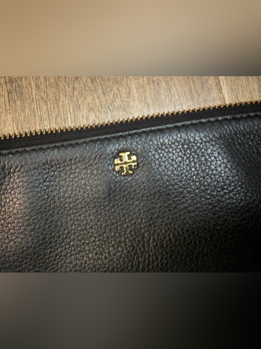 Tory Burch Black Leather Crossbody with Gold Hardware - Picture 6 of 6